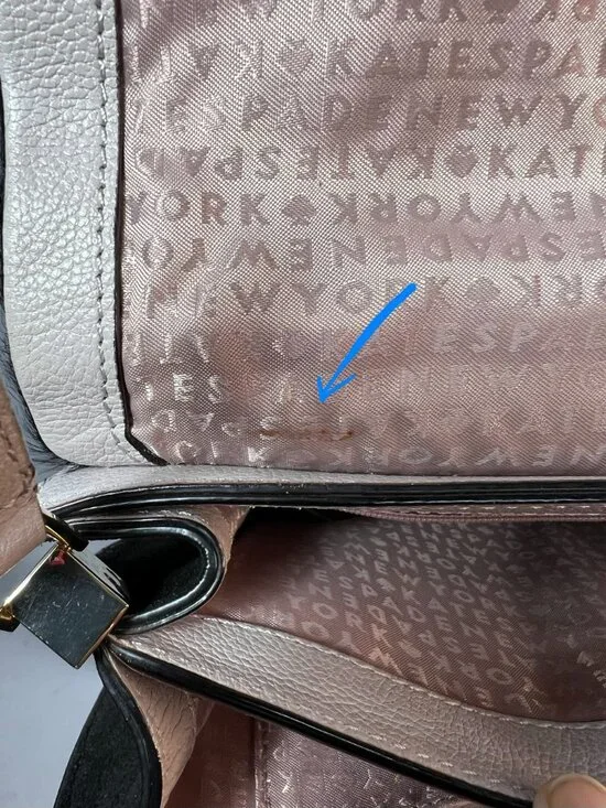 KATE SPADE NY Sayra Hyde Place Mousse Frost Leather/Black Hair Crossbody Bag - Picture 10 of 11